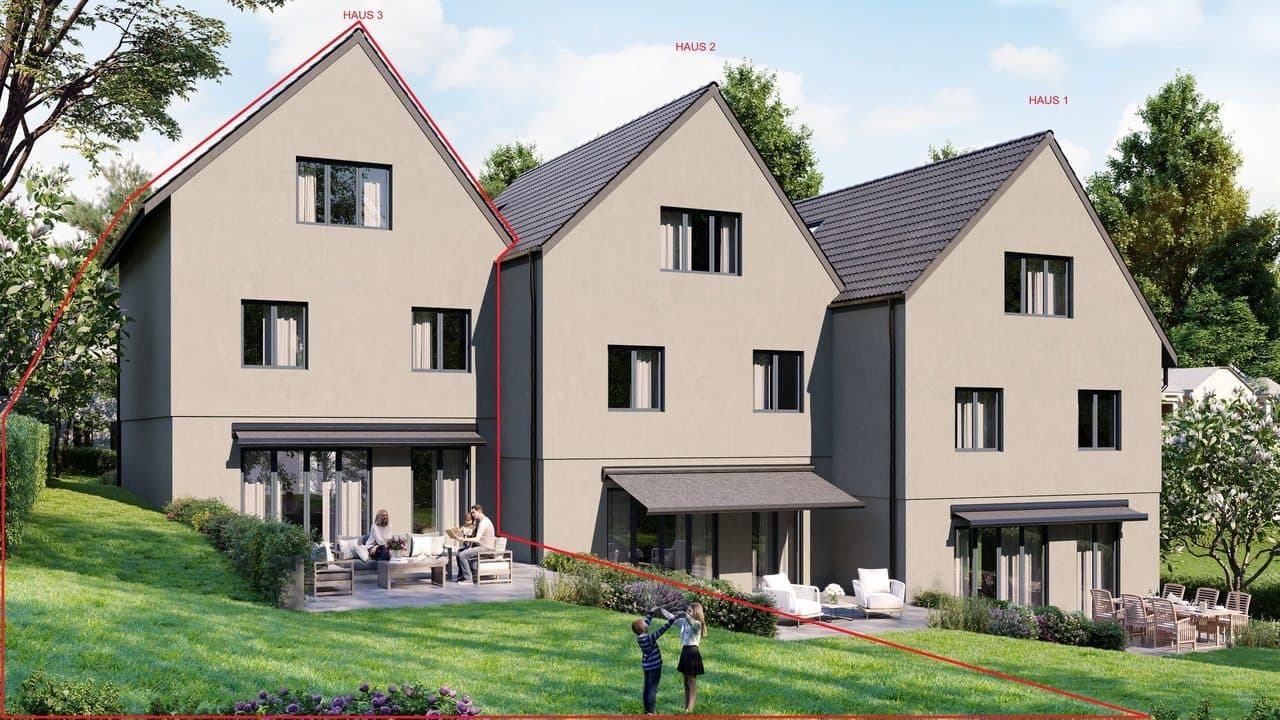 Neubauprojekt Hohle Gasse mit drei 7.5-Zimmer-Reihenhäuser (Haus 3)