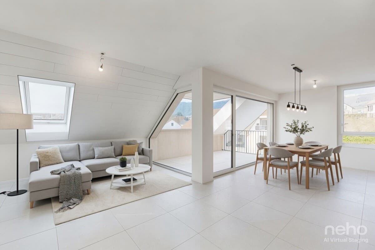 Neuf! Grand 3.5 pièces avec galetas privatif