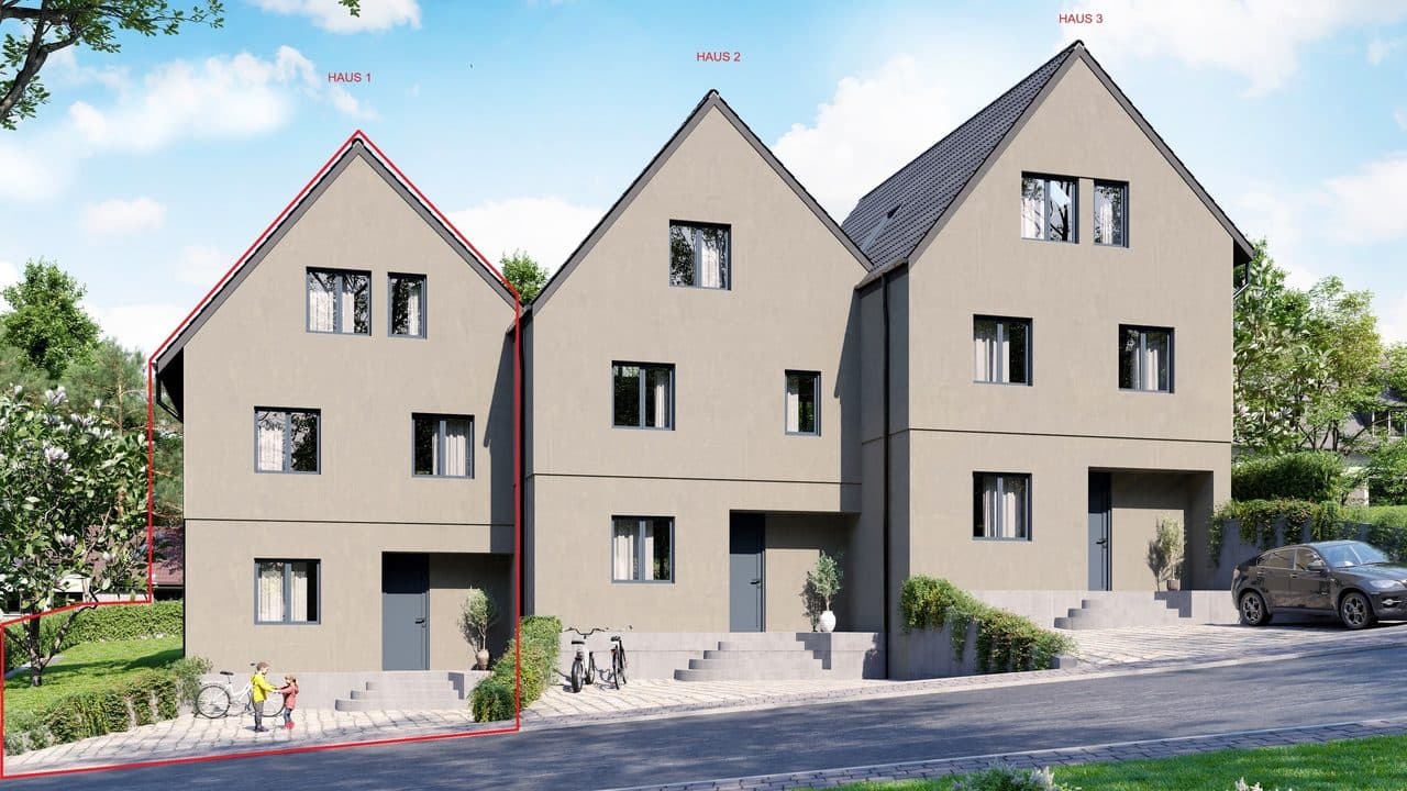 Neubauprojekt Hohle Gasse mit drei 7.5-Zimmer-Reihenhäuser (Haus 1)