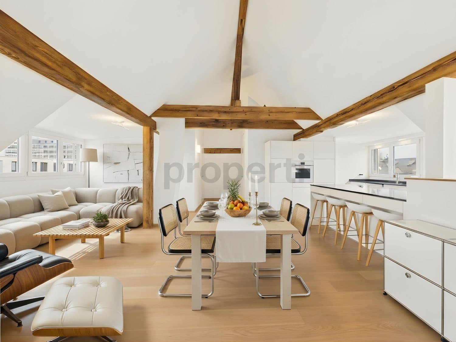 Charmante 6.5-Zimmer-Attikawohnung mit Balkon, Basel