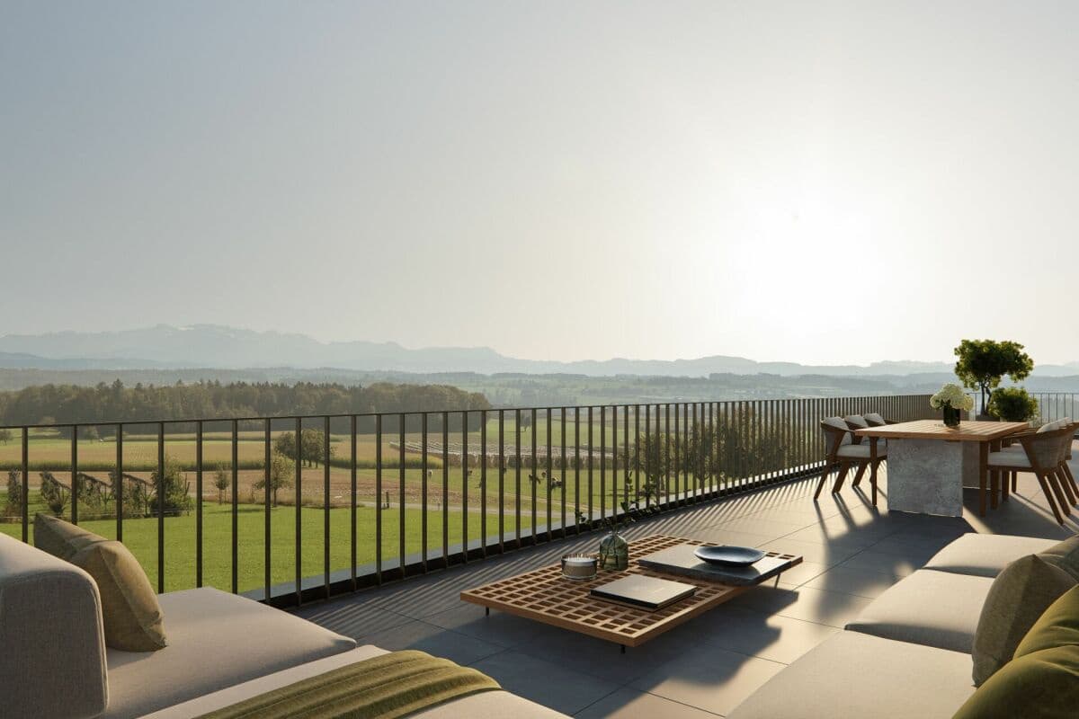 Neubau "ALPENBLICK" - 3.5-Zi. Dachwohnung mit unverbaubarer Alpsteinsicht