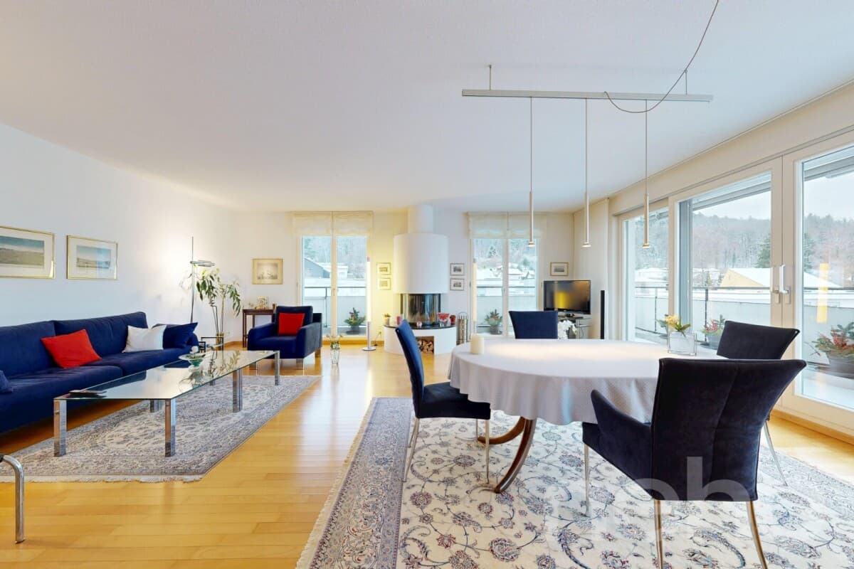 Sonniges Attika-Juwel: Direkter Liftzugang, Cheminée & Panoramasicht