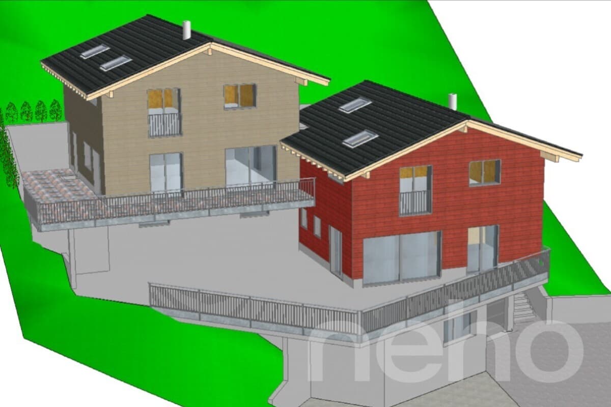 Wohnen im Grünen mit Bergpanorama