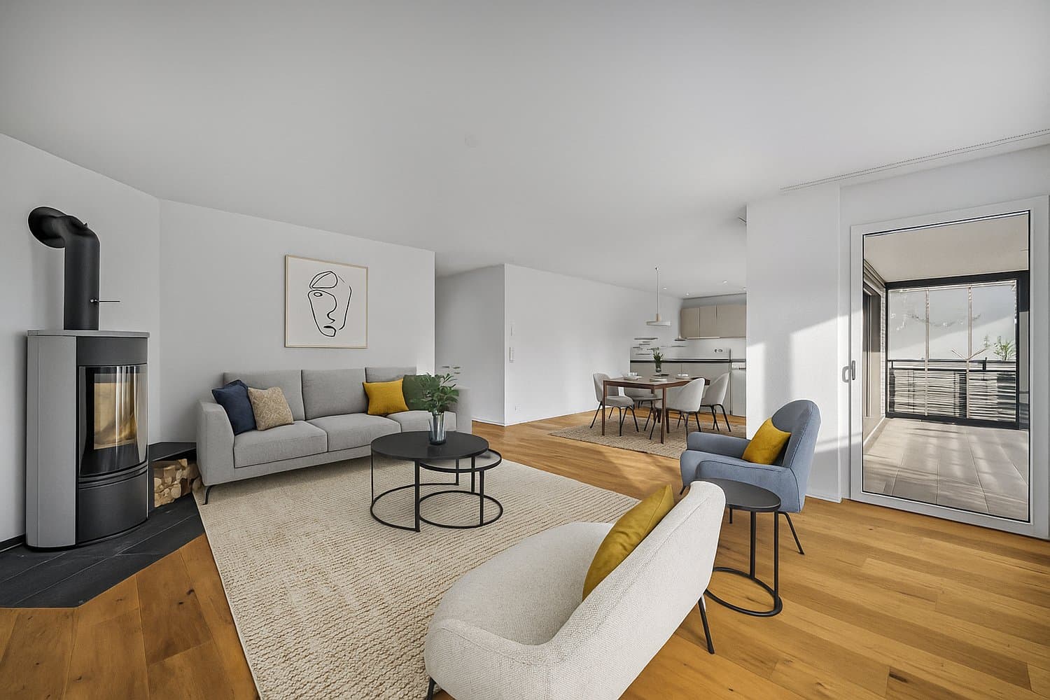 NEUWERTIG MIT BLICK INS WEITE GRÜN