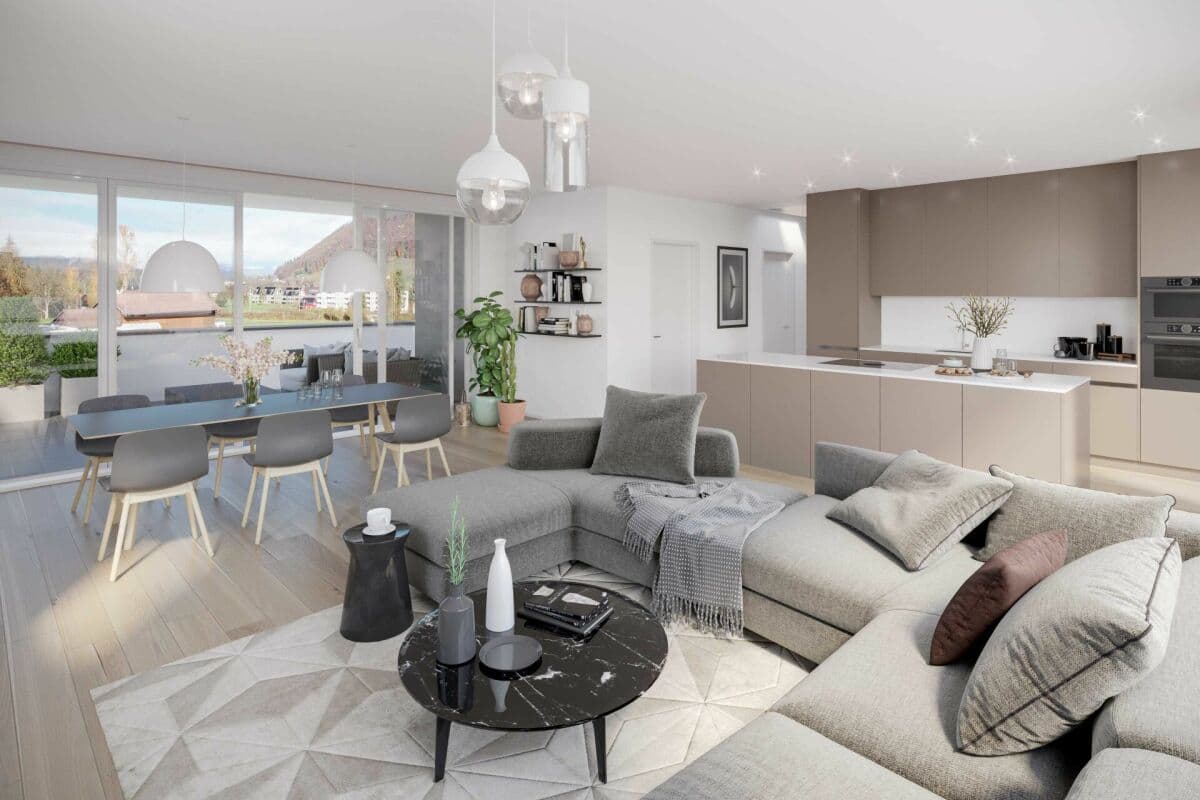 Wohnen im Grünen - Stilvolle 3.5-Zimmer Wohnung im Erdgeschoss