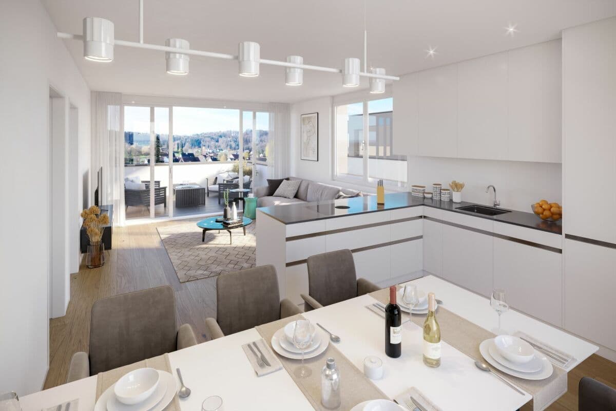 Ihr Rückzugsort am Feldrand: Komfortable 3.5-Zimmer-Wohnung mit Garten