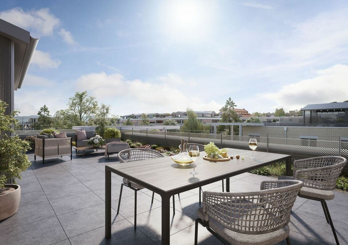 Ganz oben. Ganz frei. Ganz Zuhause - exklusive 4.5-Zi.-Attikawohnung in Berg