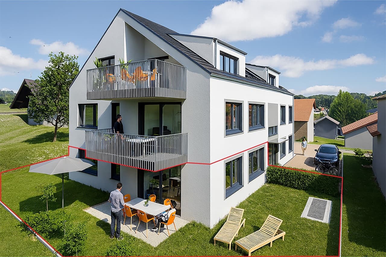 Neubauprojekt Bündtenstrasse mit fünf Wohnungen (Wohnung 1)