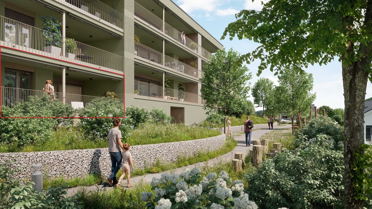 Neubauprojekt Gemsacker: 4.5-Zimmer-Gartenwohnung A1-01