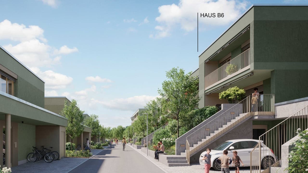 Neubauprojekt Gemsacker: 5.5-Zimmer-Doppelhaus B6