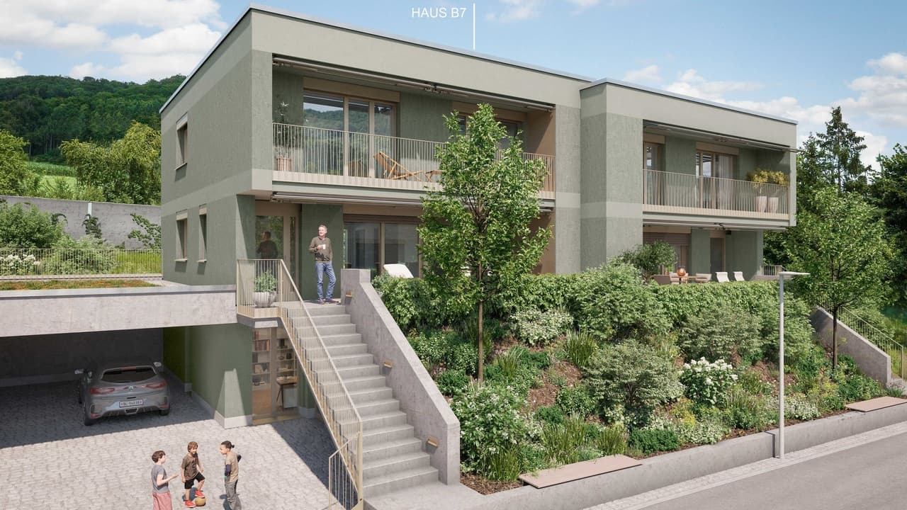 Neubauprojekt Gemsacker: 5.5-Zimmer-Doppelhaus B7