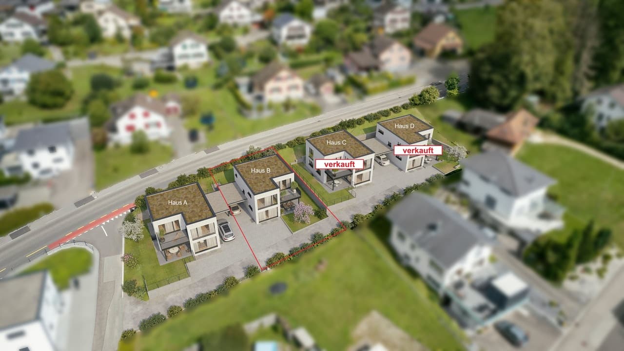 Neubauprojekt Oberdorfgasse mit vier Einfamilienhäusern (Haus B)