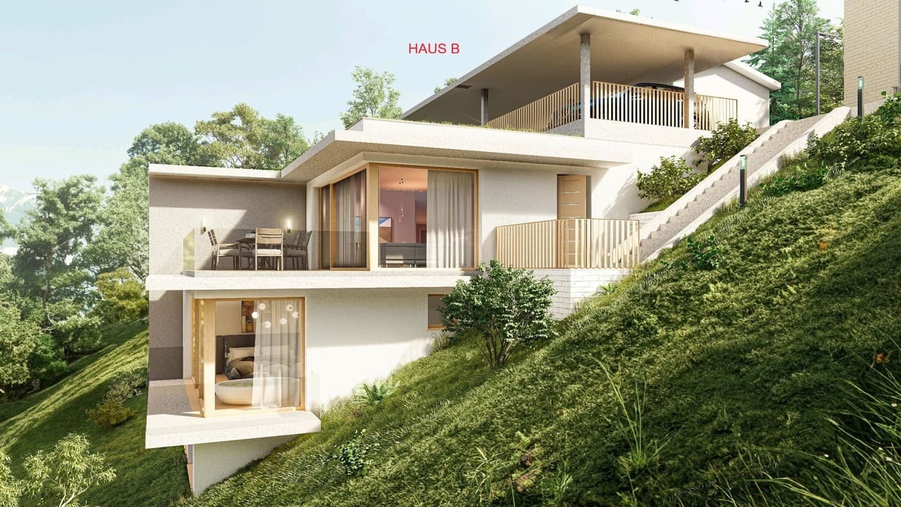 Neubauprojekt Alte Strasse mit zwei Doppeleinfamilienhäusern (Haus B)