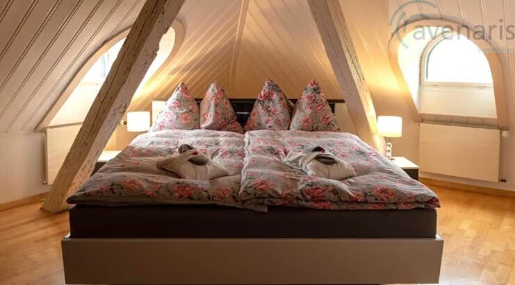 Ruhiges Doppelzimmer in ländlicher Lage mit Gartenblick