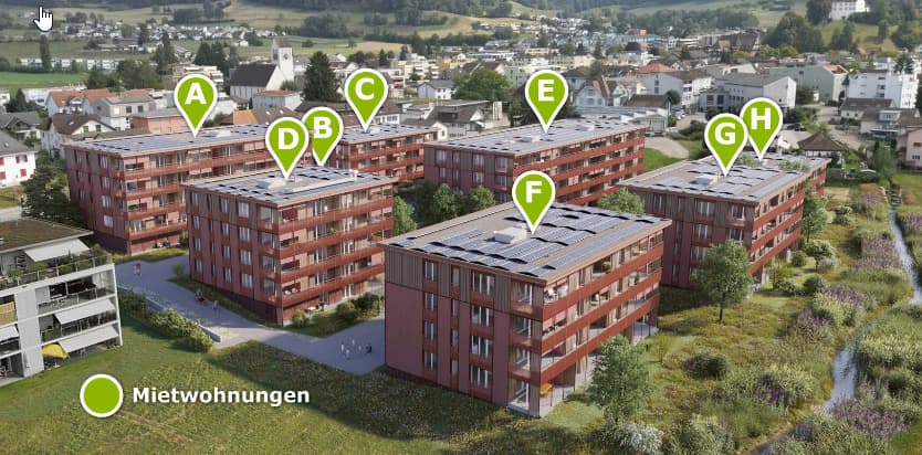 Wohnen am Bächli  Erstvermietung - 3.5-Zimmerwohnung mit Stil