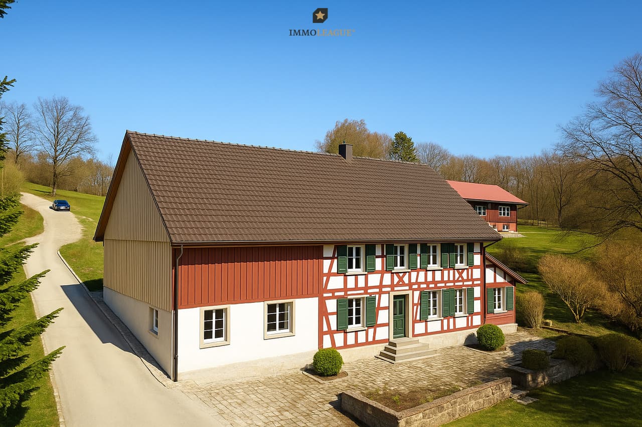 Riegelhaus mit Scheune im Grünen mit viel Potenzial & Möglichkeiten.