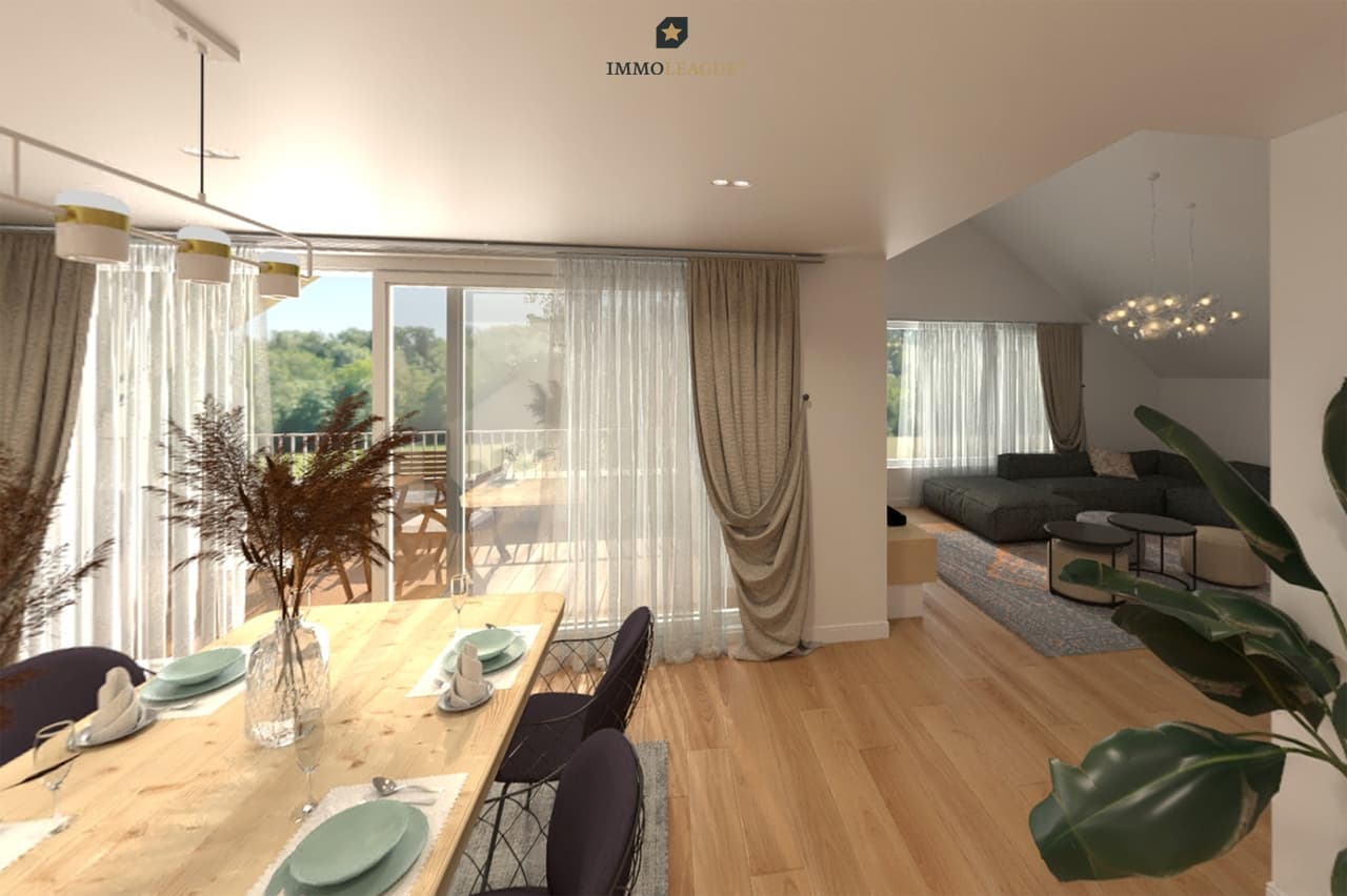 Neubau-Dachmaisonettewohnung in idyllischer Rheinnähe A 1.3