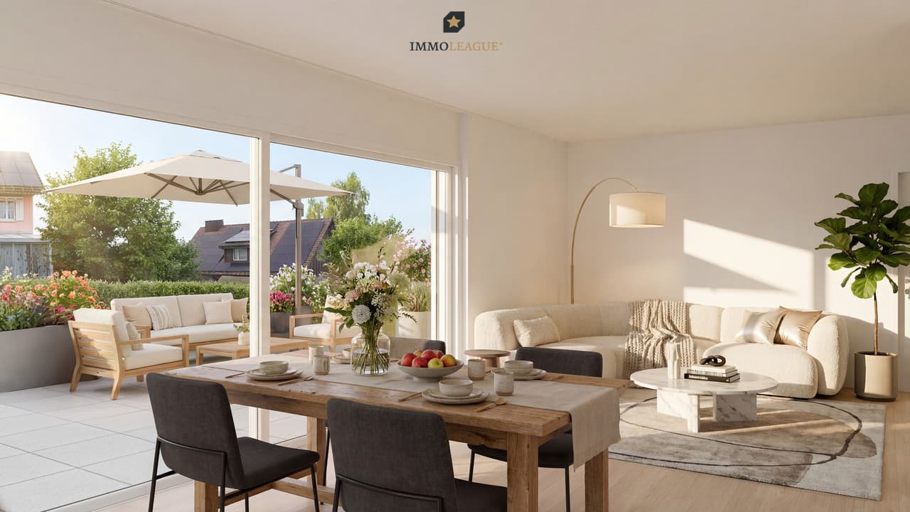 Zuhause, wo der Garten jeden Tag einlädt, draussen zu sein.