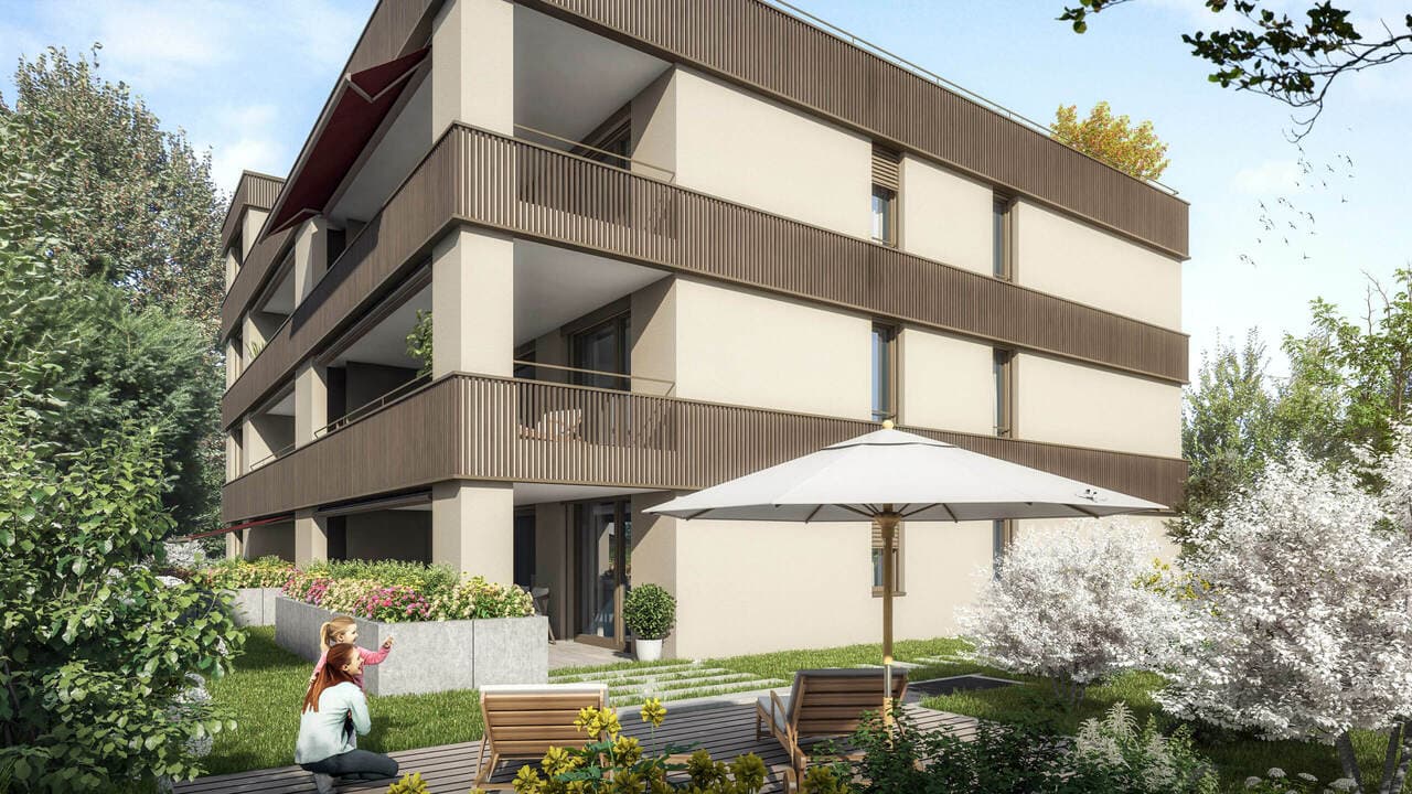 3½-Zimmer-Gartenwohnung - Wohnen mit Privatsphäre, Licht und Natur