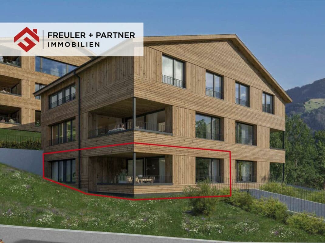 3½-Zimmer-Neubauwohnung mit Garten im Projekt PRADA, Seewis