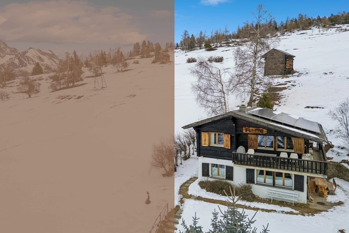 Walliser Chalet mit zwei Wohneinheiten