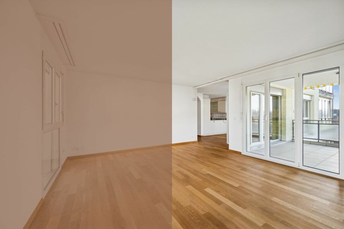 Attraktive 4.5-Zimmer-Etagenwohnung mit Balkon und Weitsicht ins Grüne