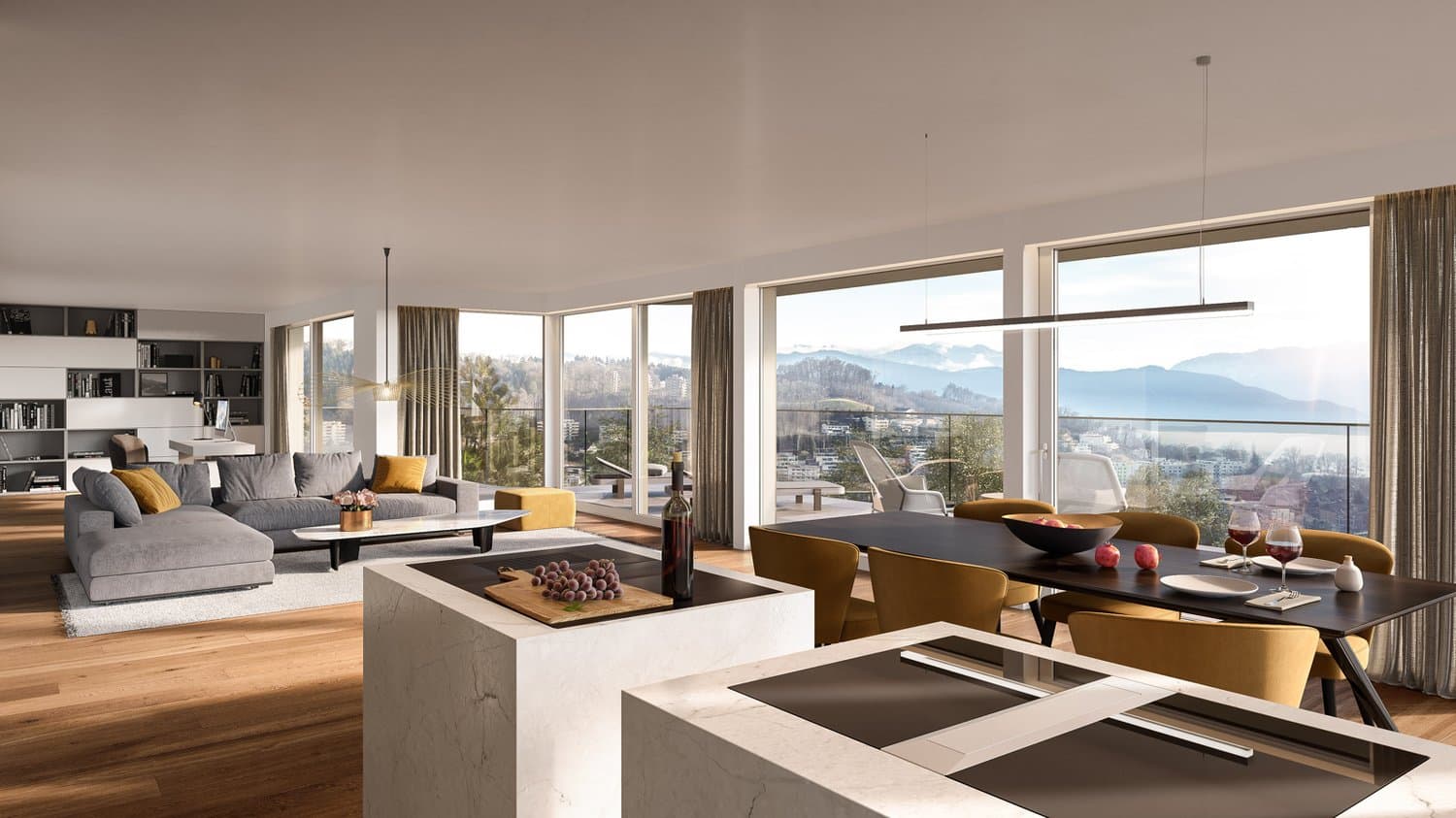Aussicht gepaart mit exklusivem Wohnkomfort
